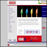 Screen shot of the Riello Ltd website.