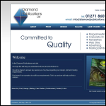 Screen shot of the Diamond Publications Ltd website.