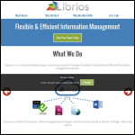 Screen shot of the Librios Ltd website.
