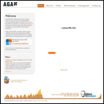 Screen shot of the The AGA Group Ltd website.