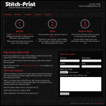 Screen shot of the Stitch Print website.