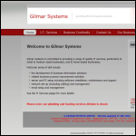Screen shot of the Gilmar Systems Ltd website.