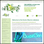 Screen shot of the Doctor Blooms website.