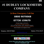 Screen shot of the Kyox Locksmiths of Dudley website.