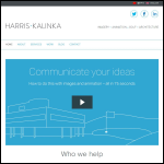 Screen shot of the Harris Kalinka website.