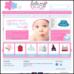 Screen shot of the Hats My Baby website.