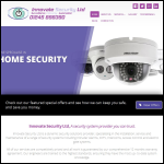 Screen shot of the Innovate Security Ltd website.