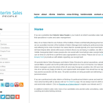 Screen shot of the Interim Sales People website.