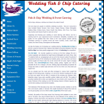 Screen shot of the Fish & Chip Catering website.