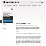 Screen shot of the Roberts & Co. website.