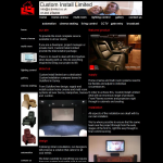 Screen shot of the Custom Install Ltd website.
