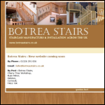 Screen shot of the Botrea Stairs website.