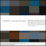 Screen shot of the Hadfield Cawkwell Davidson Ltd website.