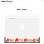 Screen shot of the Greendepot website.