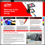Screen shot of the Horton Print Co. (Yorkshire) Ltd website.