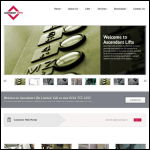 Screen shot of the Ascendant Lifts Ltd website.
