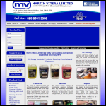 Screen shot of the Martin Vitera Ltd website.