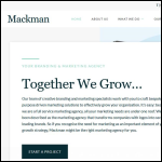 Screen shot of the Mackman website.