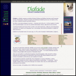 Screen shot of the Diafade Ltd website.