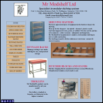 Screen shot of the Mr Modshelf Ltd website.