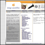 Screen shot of the Design Assemblies Co. Ltd website.