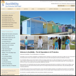 Screen shot of the Sunsibility website.