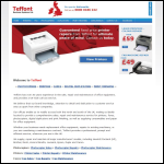 Screen shot of the Teffont Business Systems Ltd website.