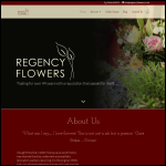 Screen shot of the Regency Florists website.