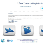 Screen shot of the Cross Trades & Logistics Ltd website.