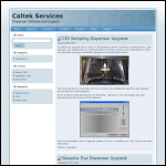 Screen shot of the Caltek Services Ltd website.