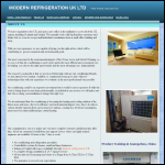 Screen shot of the Modern Refrigeration Uk Ltd website.