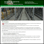 Screen shot of the Michael Boast Engineering Consultancy Ltd website.