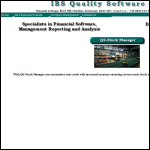 Screen shot of the Ibs Quality Software Ltd website.