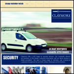 Screen shot of the Claymore Lock & Alarm Co Ltd website.