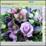 Screen shot of the Kensington Flowers website.