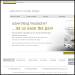 Screen shot of the Charles Advertising Ltd website.