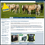 Screen shot of the Premier Livestock Handling website.