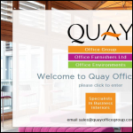Screen shot of the Quay Office Furnishers Ltd website.