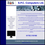Screen shot of the Spc Computers Ltd website.