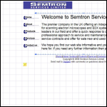 Screen shot of the Semtron Services Ltd website.