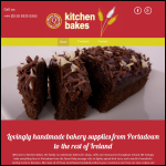 Screen shot of the Kitchen Bakes website.
