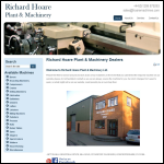 Screen shot of the Richard Hoare (Plant & Machinery) Ltd website.