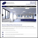 Screen shot of the Gillespie & Mclean Electrical Services Ltd website.