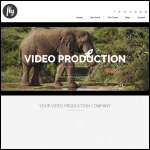 Screen shot of the Flycreative Video Production website.