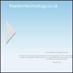 Screen shot of the Freedom Technology website.
