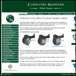 Screen shot of the Cardanel Saddles website.