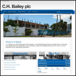 Screen shot of the C.H. Bailey Group of Companies website.