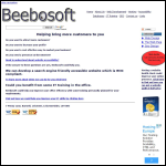 Screen shot of the Beebosoft website.