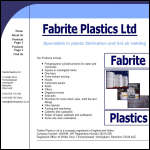 Screen shot of the Fabrite Plastics Ltd website.