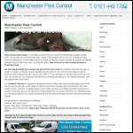 Screen shot of the Manchester Pest Control website.